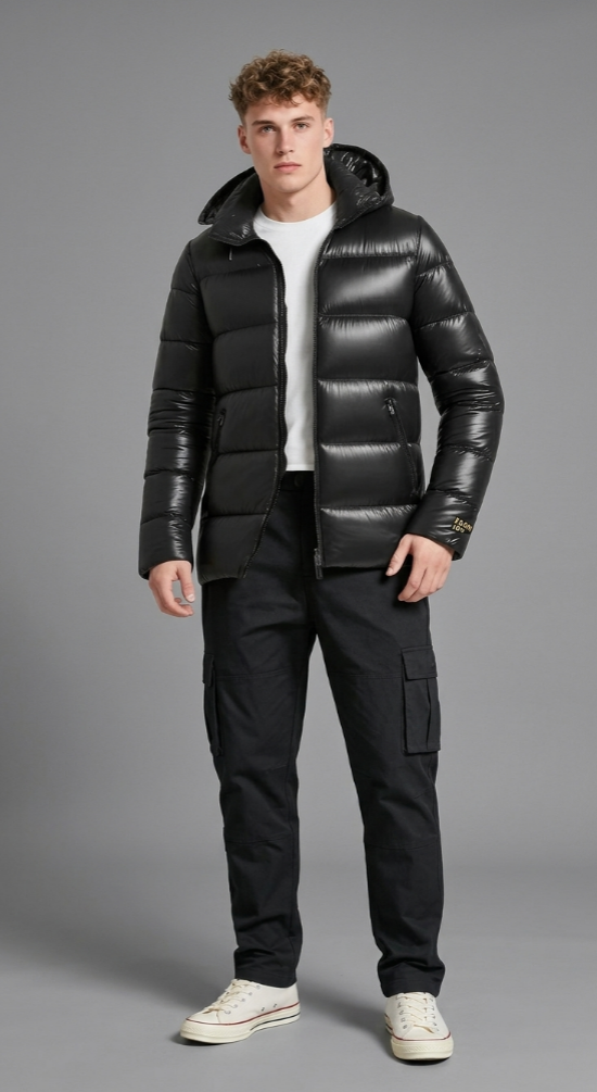 Adrián|Elegante chaqueta acolchada para hombre