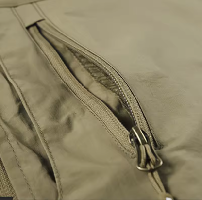 Chaleco Técnico con Cuello Alto y Multibolsillos