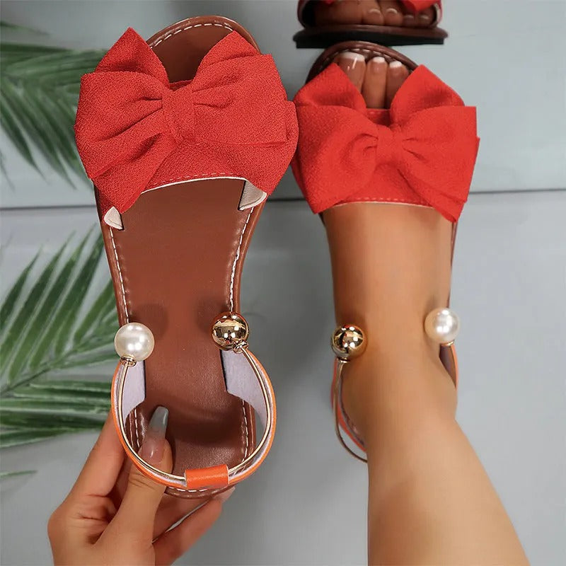 Lucía™ | Sandalias elegantes con detalle de perlas